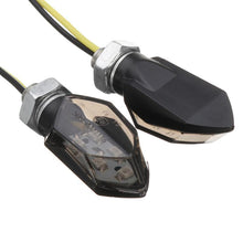 Load image into Gallery viewer, 2Pcs Universal Mini Motorcycle Smoke Lens Turn Signal Light 5LED 12V Amber Blinker Indicator Lamp Two Wire for Kawasake
