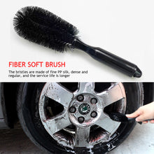 Load image into Gallery viewer, Car Wheel Brush Tire Cleaning Brushes Car Rim Scrubber Cleaner Duster Handle Cleaning Tools Car Wheel Rim Detailing Brush
