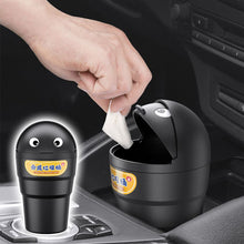 Load image into Gallery viewer, Flip Open Car Trash Can Portable Car Garbage Storage Box Mini Wastebasket Flap Design Waterproof Auto Interior Accessories

