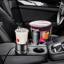 Load image into Gallery viewer, Multifunctional 2-in-1 Carbon Fiber Adjustable Car Water Cup Holder With Compass Expander Adapter Base Tray Car Drink Cup Bottle Holder Car Organizer
