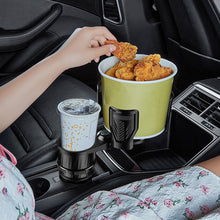 Load image into Gallery viewer, Multifunctional 2-in-1 Carbon Fiber Adjustable Car Water Cup Holder With Compass Expander Adapter Base Tray Car Drink Cup Bottle Holder Car Organizer
