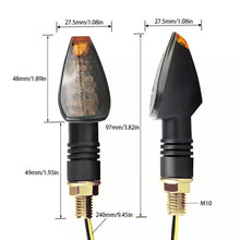 Load image into Gallery viewer, 2PCS Motorcycle Turn Signal Lights 14 LED Motorcross Short Indicator Blinker Side Lights Front&amp;Rear For Yamaha Kawasaki Honda Suzuki Motorbikes
