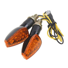 Load image into Gallery viewer, 2PCS Motorcycle Turn Signal Lights 14 LED Motorcross Short Indicator Blinker Side Lights Front&amp;Rear For Yamaha Kawasaki Honda Suzuki Motorbikes
