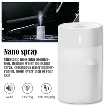 Load image into Gallery viewer, 260ml Electric Car Air Humidifier Aroma Oil Diffuser USB Charge Cool Mist Sprayer with Colorful Night Light for Home Car

