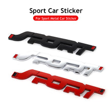 Load image into Gallery viewer, Metal 3D Car Sticker Auto Car Trunk Racing Sport Word Letter Logo Emblem Badge Decal Sticker Car Decor Accessories
