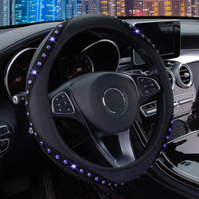 Load image into Gallery viewer, Car Rhinestones Steering Wheel Cover With Crystal Diamond Car Interior Accessories Car-styling 37-38cm
