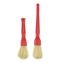 Load image into Gallery viewer, 2Pcs Car Detailing Brush Air Conditioner Auto Wash Pighair Bristle Accessories Cleaning Tools Detailing Vehicle Interior Supplies
