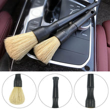 Load image into Gallery viewer, 2Pcs Car Detailing Brush Air Conditioner Auto Wash Pighair Bristle Accessories Cleaning Tools Detailing Vehicle Interior Supplies
