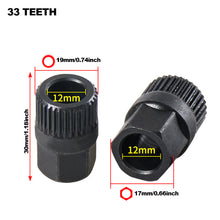 Load image into Gallery viewer, 33 Teeth Hexagon Generator Pulley Removal Tool Alternator Clutch Free Wheel Pulley Removal Tool for VW Audi Ford BMW Peugeot
