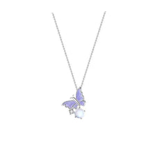 Load image into Gallery viewer, Bubble Butterfly Necklace with Diamonds for Women Fashion Butterfly Collar Chain Female Choker Jewelry Accessories
