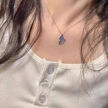 Load image into Gallery viewer, Bubble Butterfly Necklace with Diamonds for Women Fashion Butterfly Collar Chain Female Choker Jewelry Accessories
