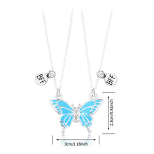 Load image into Gallery viewer, Butterfly Necklace Female Creative Fashion Magnet Stone Friend Couple Necklace Women Men Choker Jewelry
