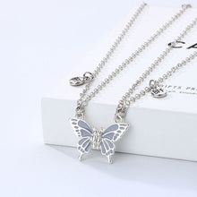 Load image into Gallery viewer, Butterfly Necklace Female Creative Fashion Magnet Stone Friend Couple Necklace Women Men Choker Jewelry
