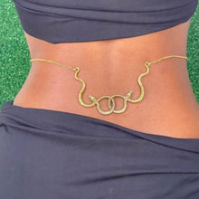 Load image into Gallery viewer, Summer Sexy Waist Chain Double Snake Body Chain Bikini Necklace Back Chain Waist Chain Women Beach Accessories
