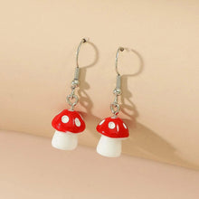 Load image into Gallery viewer, Cartoon Butterfly Cloud Little Duck Earrings Pendant Drop Glazed Mushroom Earrings Children's Cartoon Children's Fun Earrings
