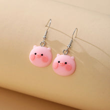 Load image into Gallery viewer, Cartoon Butterfly Cloud Little Duck Earrings Pendant Drop Glazed Mushroom Earrings Children's Cartoon Children's Fun Earrings
