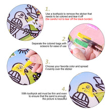 Load image into Gallery viewer, Creative Cartoon Kids DIY Color Sand Painting Art Creative Drawing Toys Sand Paper Art Crafts Toy
