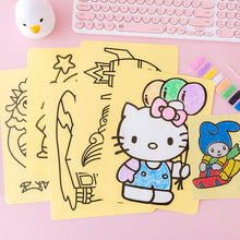Load image into Gallery viewer, Creative Cartoon Kids DIY Color Sand Painting Art Creative Drawing Toys Sand Paper Art Crafts Toy
