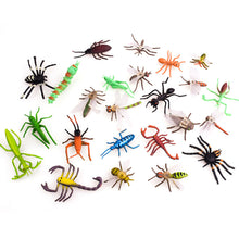 Load image into Gallery viewer, Simulated Wild Animal Insects Set Figurine Beetles Spiders Mantis Longicorn Prank Educational Toy Model Action Figure Children's Toy
