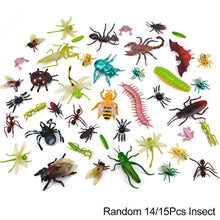 Load image into Gallery viewer, Simulated Wild Animal Insects Set Figurine Beetles Spiders Mantis Longicorn Prank Educational Toy Model Action Figure Children's Toy
