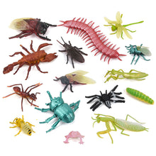 Load image into Gallery viewer, Simulated Wild Animal Insects Set Figurine Beetles Spiders Mantis Longicorn Prank Educational Toy Model Action Figure Children's Toy
