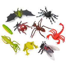 Load image into Gallery viewer, Simulated Wild Animal Insects Set Figurine Beetles Spiders Mantis Longicorn Prank Educational Toy Model Action Figure Children's Toy
