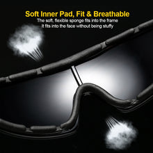 Load image into Gallery viewer, Outdoor Anti-Wind And Sand Eye Protection Cycling Glasses With Sponge Cushion Fashion Sports Sunglasses Skiing Night Vision Goggles
