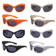 Load image into Gallery viewer, Hedgehog Styling Riding Sunglasses UV400 Full Frame Sports Glasses Y2K Personality Funny Cat Eye Sunglasses
