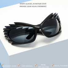 Load image into Gallery viewer, Hedgehog Styling Riding Sunglasses UV400 Full Frame Sports Glasses Y2K Personality Funny Cat Eye Sunglasses
