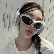 Load image into Gallery viewer, Hedgehog Styling Riding Sunglasses UV400 Full Frame Sports Glasses Y2K Personality Funny Cat Eye Sunglasses
