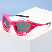 Load image into Gallery viewer, Large Frame Cat Eye Personality Hollowed Out Cycling Glasses Fashion Y2K Men Women Street Shot Sunglasses UV400 Driving Sports Fishing Protective Glasses
