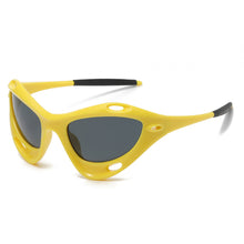 Load image into Gallery viewer, Large Frame Cat Eye Personality Hollowed Out Cycling Glasses Fashion Y2K Men Women Street Shot Sunglasses UV400 Driving Sports Fishing Protective Glasses
