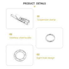 Load image into Gallery viewer, EDC Tactical Suspension Clip With Porous Compact UFO Extension Buckle Outdoor Multifunctional Mini Stainless Steel Quick-Hanging Keychain

