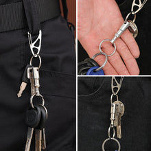Load image into Gallery viewer, 1PC Quick Removal Key Ring Press Quick Release Split Design Double Head Female Keychain Outdoor Activity Gadgets
