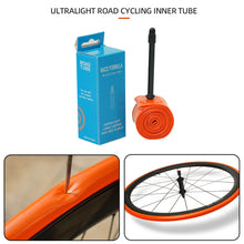 Load image into Gallery viewer, Ultra Light 28G 700C Road Bike Tpu Inner Tube Air Nozzle Length 45/65/85 Orange Riding Tire Cycling Accessories
