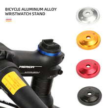 Load image into Gallery viewer, Mountain Bike Aluminum Alloy Wristband Code Stand Stem Cap Computer Extension Stand For Garmin Edge Bryton Rider Cateye Bicycle Stopwatch Bike Accessories
