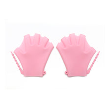 Load image into Gallery viewer, 1Pair Silicone Swimming Gloves Fitness Waterproof Training Mitten Anti-Cut Hand Webbing Children Adult Swimming Diving Accessories
