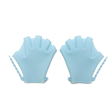 Load image into Gallery viewer, 1Pair Silicone Swimming Gloves Fitness Waterproof Training Mitten Anti-Cut Hand Webbing Children Adult Swimming Diving Accessories
