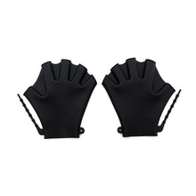 Load image into Gallery viewer, 1Pair Silicone Swimming Gloves Fitness Waterproof Training Mitten Anti-Cut Hand Webbing Children Adult Swimming Diving Accessories
