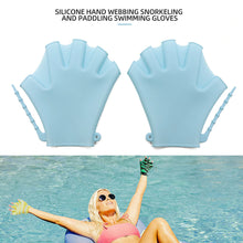Load image into Gallery viewer, 1Pair Silicone Swimming Gloves Fitness Waterproof Training Mitten Anti-Cut Hand Webbing Children Adult Swimming Diving Accessories
