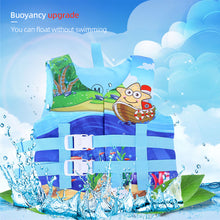 Load image into Gallery viewer, Ages 2-10 Children Super Buoyant Swimsuit One-Piece Cartoon Vest Safety Survival Equipment Swimming Aid Accessories
