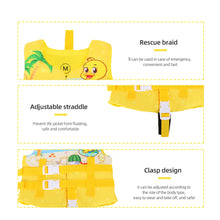 Load image into Gallery viewer, Ages 2-10 Children Super Buoyant Swimsuit One-Piece Cartoon Vest Safety Survival Equipment Swimming Aid Accessories

