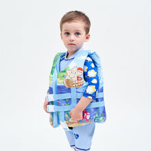 Load image into Gallery viewer, Ages 2-10 Children Super Buoyant Swimsuit One-Piece Cartoon Vest Safety Survival Equipment Swimming Aid Accessories
