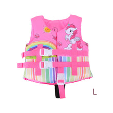 Load image into Gallery viewer, Ages 2-10 Children Super Buoyant Swimsuit One-Piece Cartoon Vest Safety Survival Equipment Swimming Aid Accessories
