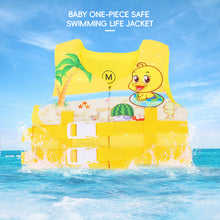 Load image into Gallery viewer, Ages 2-10 Children Super Buoyant Swimsuit One-Piece Cartoon Vest Safety Survival Equipment Swimming Aid Accessories
