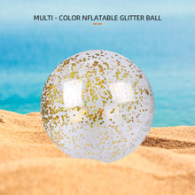 Load image into Gallery viewer, PVC Multi-Color Inflatable Beach Glitter Confetti Balls Outdoor Summer Pool Transparent Bright Piece Toy Ball Water Sports Party Accessories
