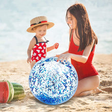 Load image into Gallery viewer, PVC Multi-Color Inflatable Beach Glitter Confetti Balls Outdoor Summer Pool Transparent Bright Piece Toy Ball Water Sports Party Accessories
