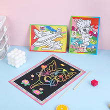 Load image into Gallery viewer, Magic Scratch Art Doodle Pad Sand Painting Cards Early Educational Learning Creative Drawing Toys for Children
