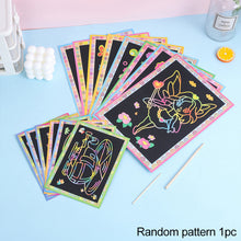 Load image into Gallery viewer, Magic Scratch Art Doodle Pad Sand Painting Cards Early Educational Learning Creative Drawing Toys for Children
