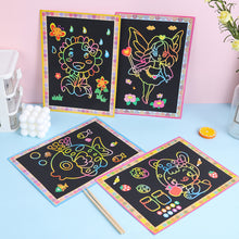 Load image into Gallery viewer, Magic Scratch Art Doodle Pad Sand Painting Cards Early Educational Learning Creative Drawing Toys for Children

